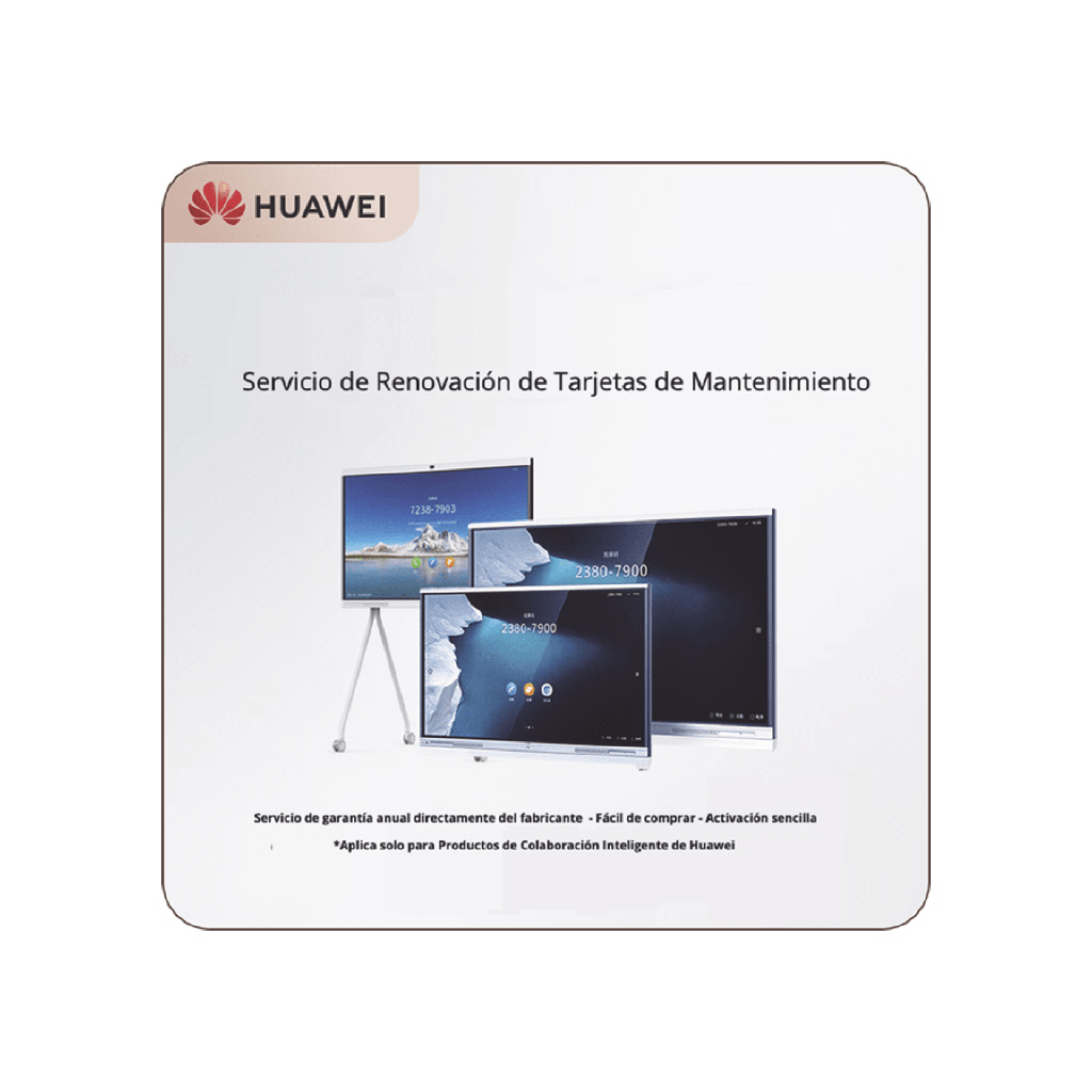 Tarjeta de Servicio de Mantenimiento HiCare RFR por un año para IdeaHub IHB2-65PU, IHB3-65SA y IHB2-65PB
