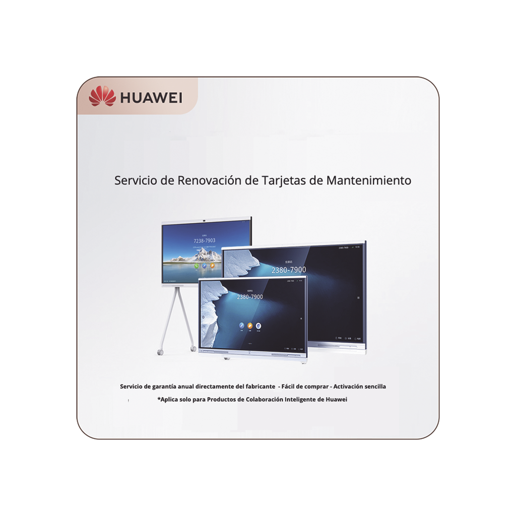 [MCS2651Y] Tarjeta de Servicio de Mantenimiento HiCare RFR por un año para IdeaHub IHS2-65SA, IHB2-75PB y IHB2-86PB
