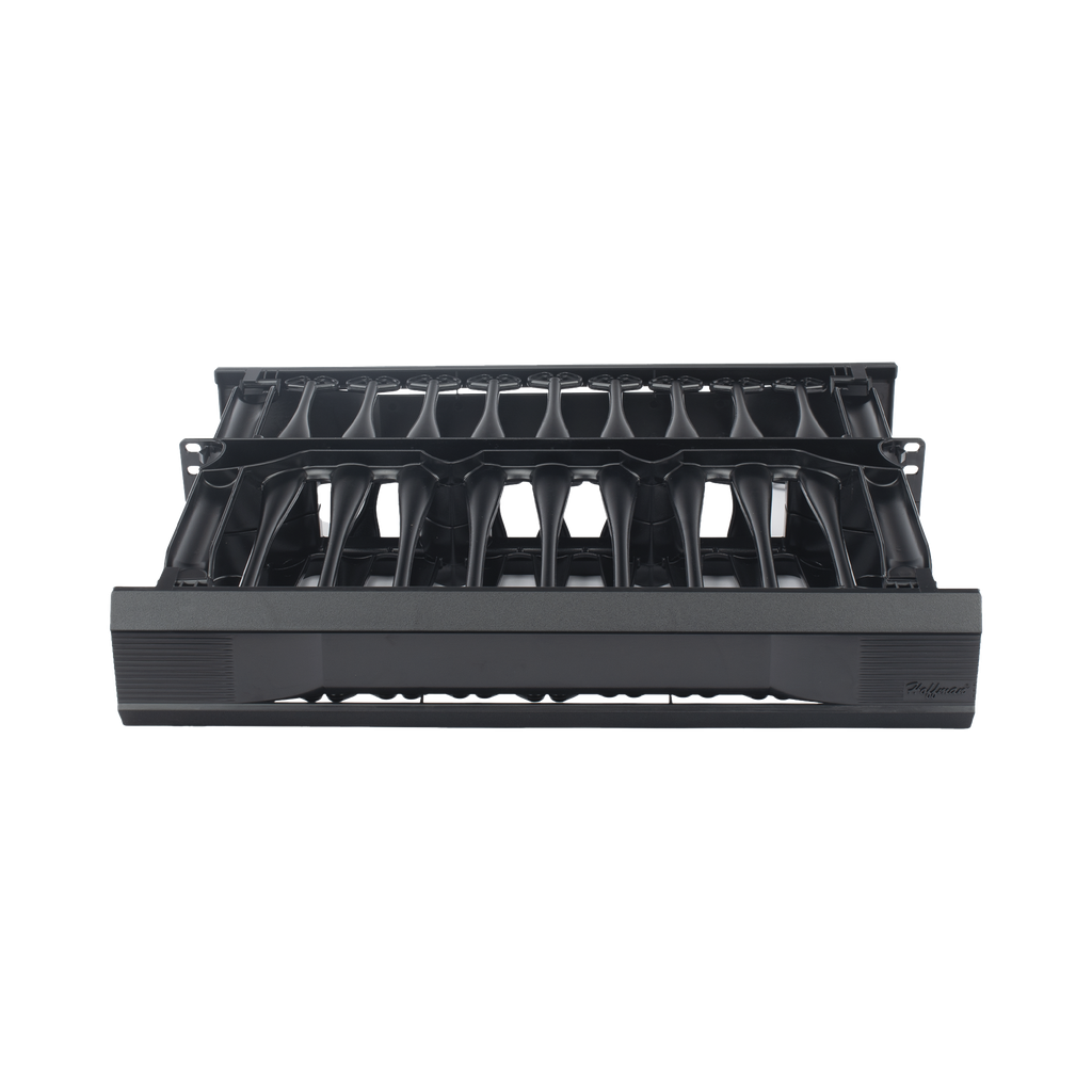 [DCHS2] Organizador de Cables Horizontal CableTek, Sencillo (Solo Frontal), Para Rack de 19in, 2UR