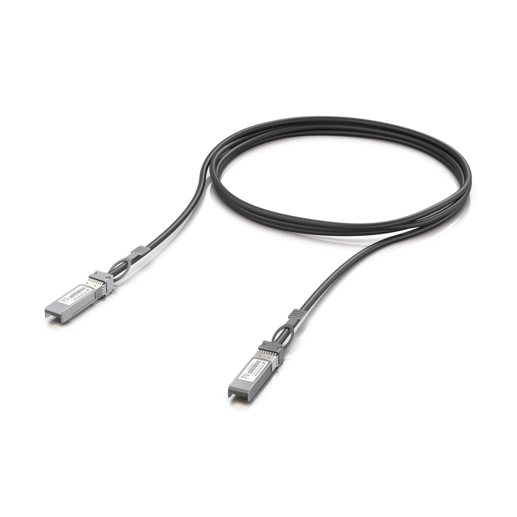 [UACC-DAC-SFP10-3M] Cable de conexión directa DAC de 3 metros SFP+ 1/10Gbps, ideal para switches UniFi
