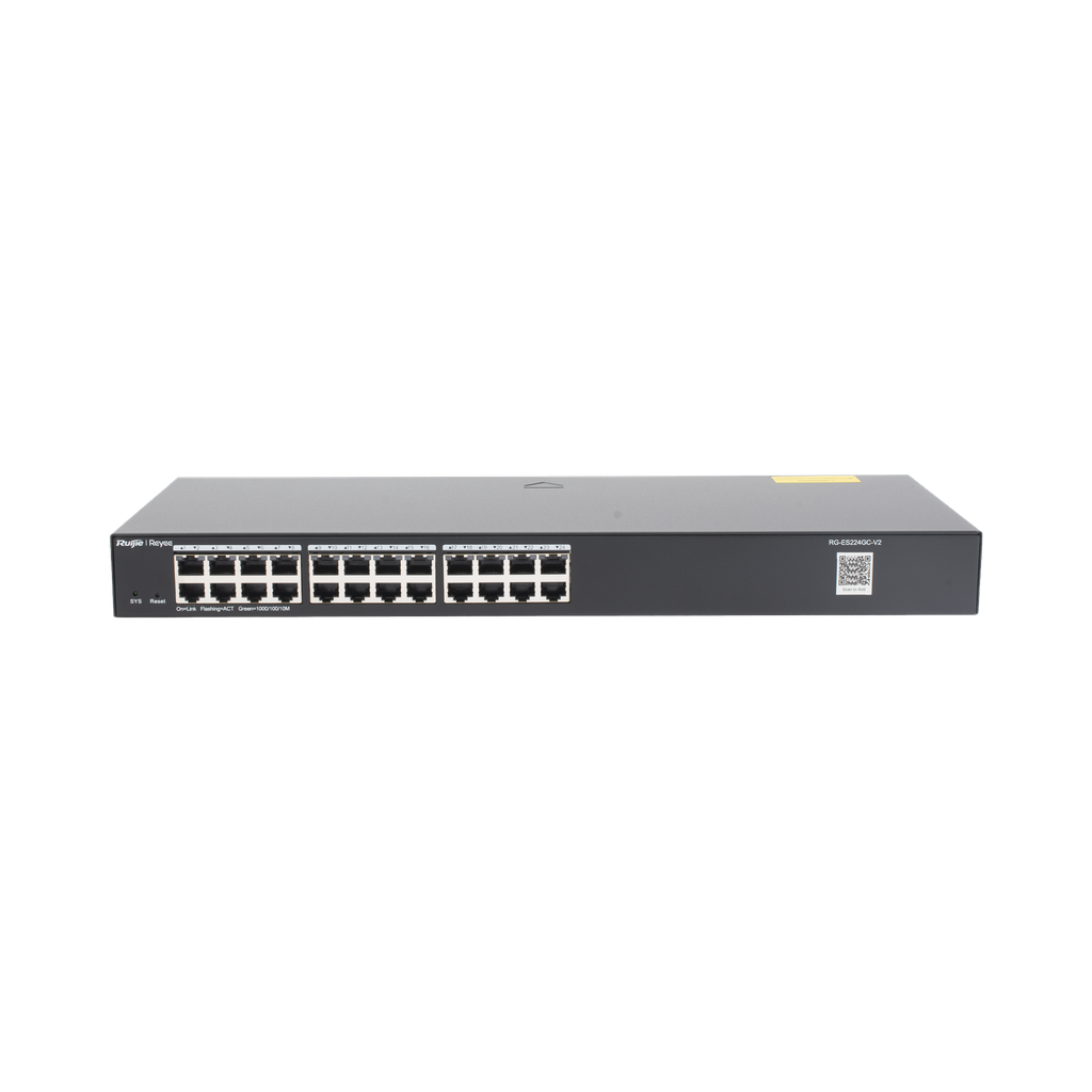 Switch Administrable 24 puertos Gigabit, gestión gratuita desde la nube.