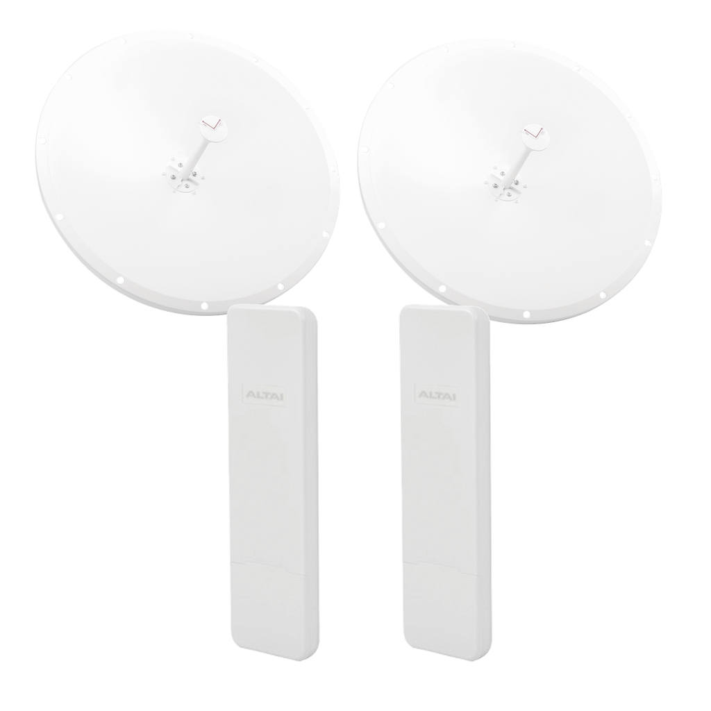 Kit de Enlace Completo PTP en 5 GHz, Hasta 20 km, con el Modelo Conectorizado C1XAN y Antena Direccional de 28 dBi Modelo TXP-D4865-28-SMA, Administración en Nube Gratis con INSIGHTS