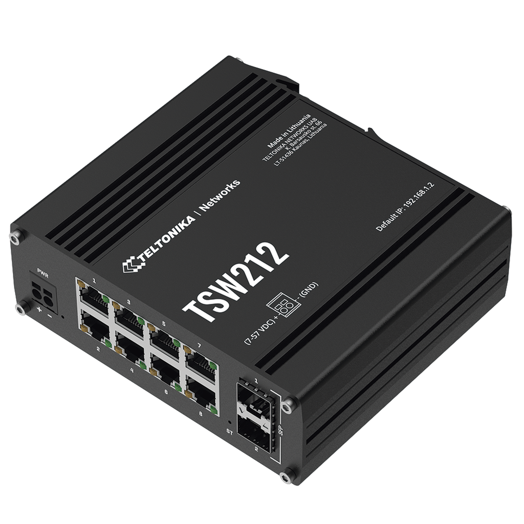 Switch Industrial Administrable L2, 8 puertos GE + 2 SFP, Soporta Profinet