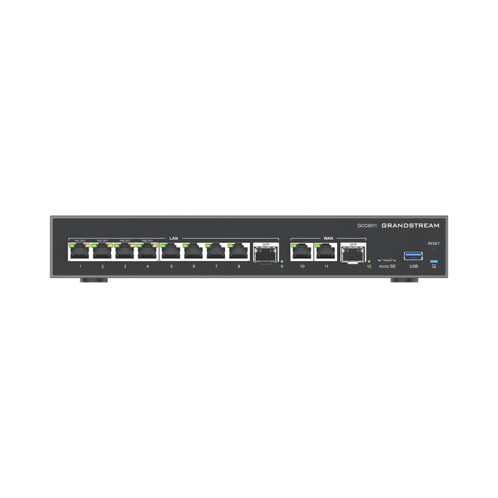 4 en 1: Firewall Nueva Generación, Router, PBX IP, Switch 10 Puertos Gigabit (4 PoE) + 2 Puertos SFP 2.5 Gigabit
