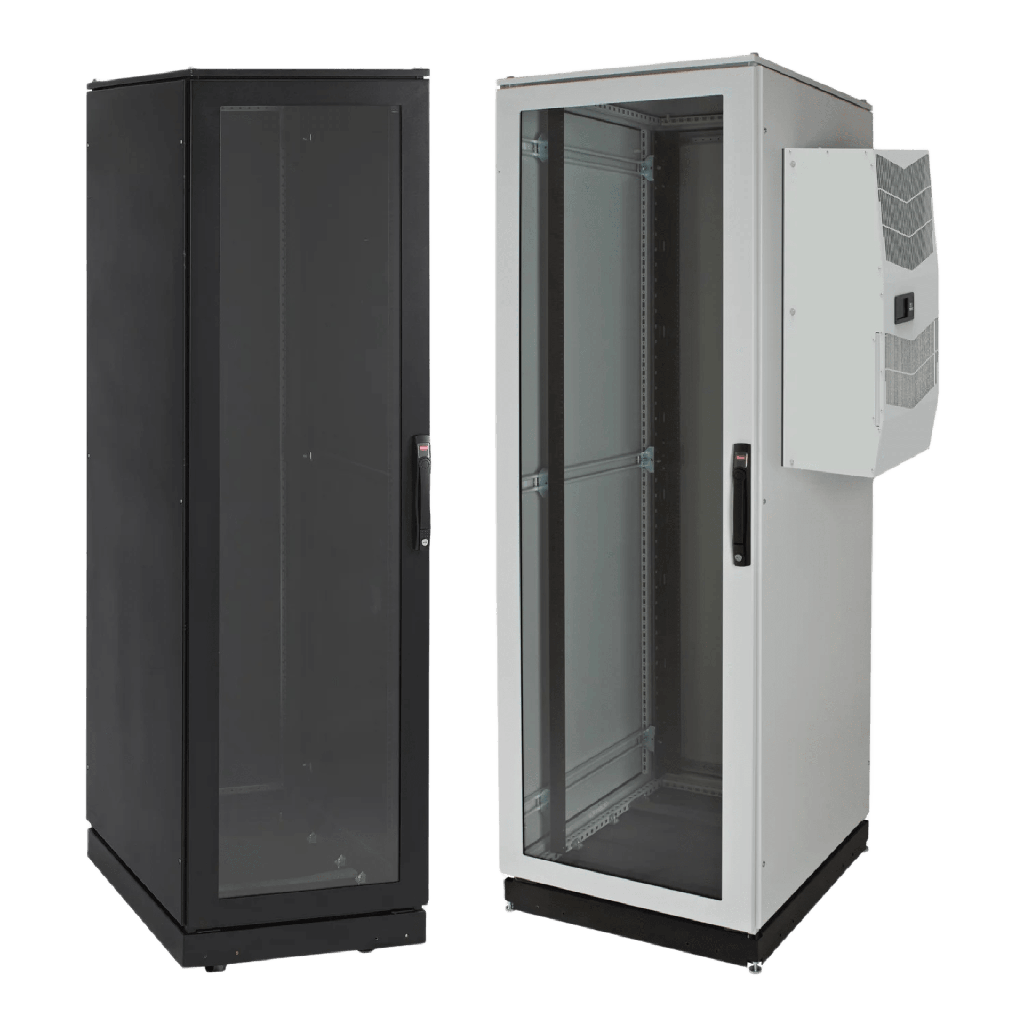 [PDCP2078BAC] Gabinete de Telecomunicaciones ProLine V/D, 700 mm de Ancho, 800 mm de Profundidad, Compatible Con Aire Acondicionado Tipo G28, 42 UR, Color Negro