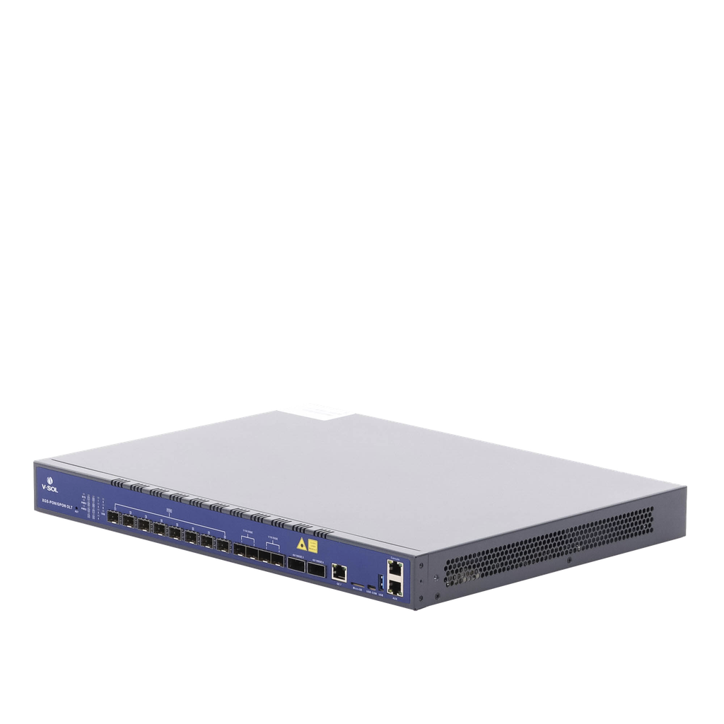 [V3600G1-C] OLT Combo de 8 Puertos XGSPON/GPON / 7 Puertos Uplink (1 Puerto RJ45 + 4 Puertos SFP28 + 2 Puertos QSFP28) /  Hasta 2,048 ONUs