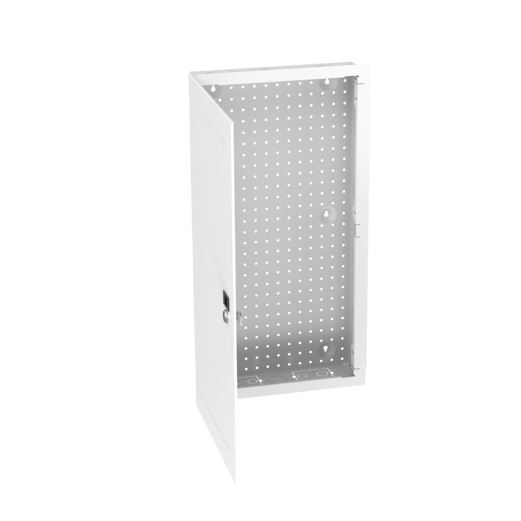 Gabinete Multipropósito de Montaje en Pared, de 28 in de Altura, Con Puerta Reversible, Fabricado en Acero, Color Blanco