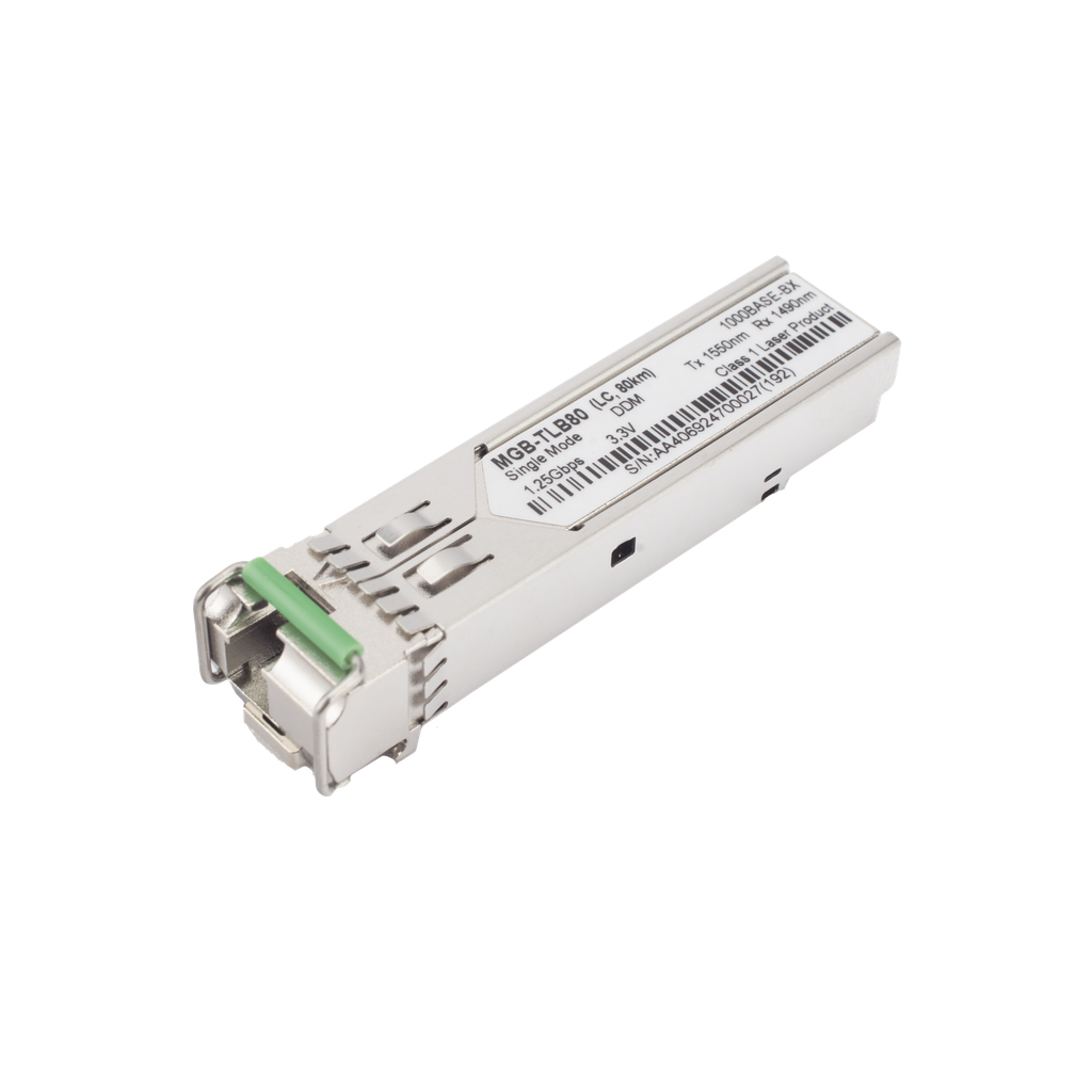 Módulo mini-GBIC SFP-Port 1000BASE-BX (WDM, TX:1550nm) - 80 km (-40~85 grados C)