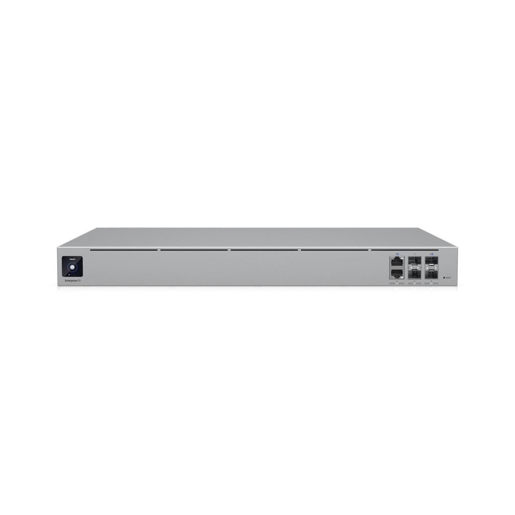 EFG UniFi Enterprise Next Generation Gateway, Hasta 500+ Dispositivos UniFi, Hasta 5,000+ Clientes, Enrutamiento IPS 12.5 Gbps, Alta Disponibilidad, Puertos 25G/10G/2.5G, Doble PSU Redundante, Pantalla Táctil