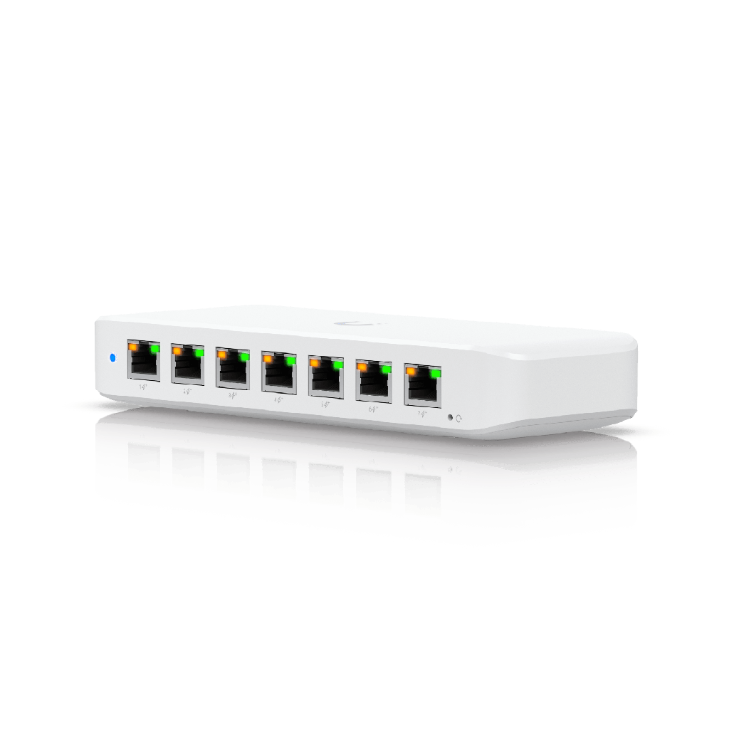 USW Ultra 210W Switch de 8 Puertos GbE (7 Puertos PoE+ y 1 Puerto Entrada PoE++) con Opciones de Montaje Versátiles