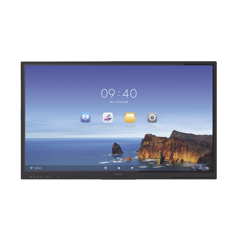 Pantalla Interactiva Touch de 65 Android 13 / Resolución 4K / Bocinas Integradas / Entradas HDMI / Incluye 2 Lápices para Escribir