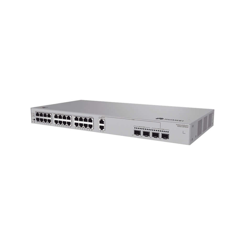 Switch de Acceso eKit Administrable / Capa 2 / 22 Puertos PoE+ Gigabit + 2 Puertos PoE+ 2.5 Gbps + 2 Puertos SFP(2.5 Gbps) + 2 Puertos SFP+(10 Gbps) / PoE Perpetuo / Presupuesto PoE 400 W / Sin Licenciamiento