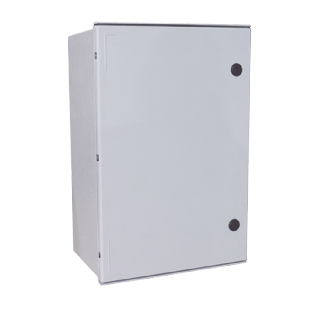 Gabinete de Poliéster IP55 Uso en Exterior (800 x 1000 x 300 mm) con Placa Trasera Interior de Plástico (Incluye Chapa y Llave).