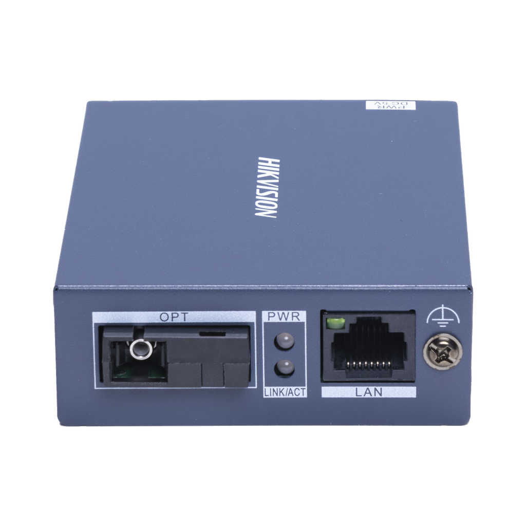 Convertidor Fibra Óptica / Receptor / Monomodo (RX) / 1 Puerto SFP (SC) 100 Mbps / 1 Puerto RJ45 10/100 Mbps / HASTA 20 KM / Plug and Play