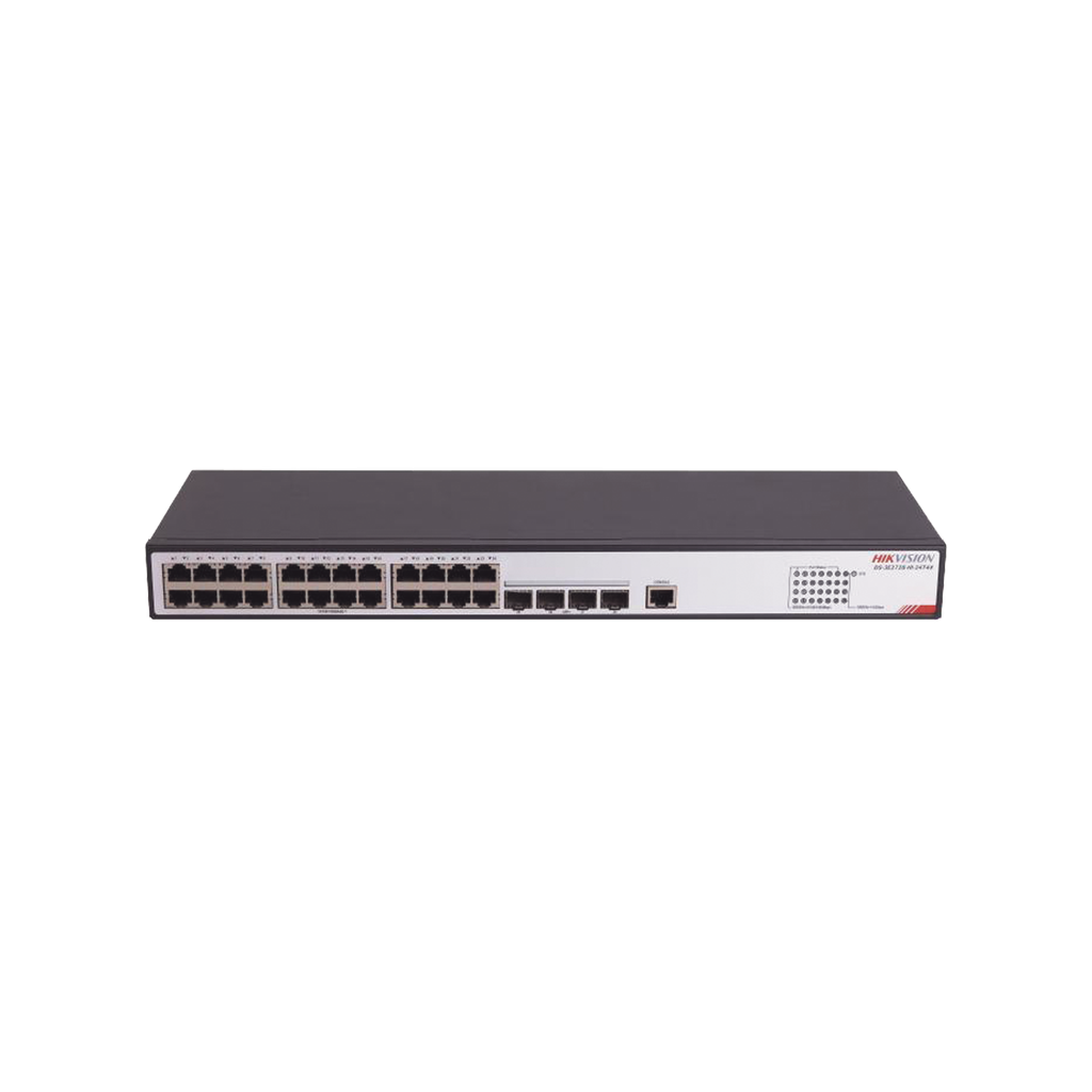 Switch Gigabit  / Administrable / 24 Puertos RJ45 GE  / 4 Puertos SFP 10G  / Soporta IGMP