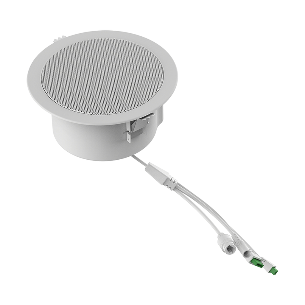 Altavoz de techo para voceo y paging, 2 líneas SIP, potencia de hasta 10W,  alimentación vía PoE