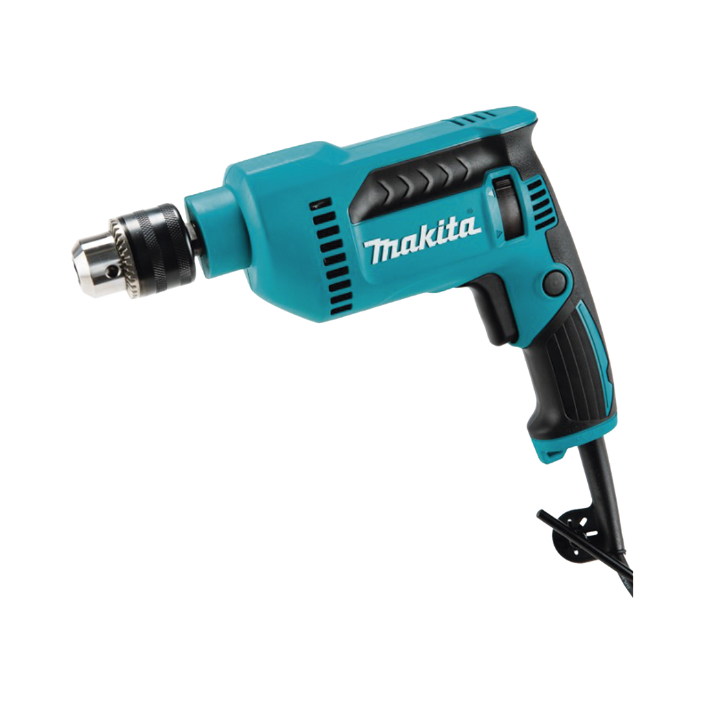 Taladro de 120 Vca con Portabrocas de 1/2, velocidad variable de 0 a 3000 RPM, Potencia 650 W. incluye llave de mandril