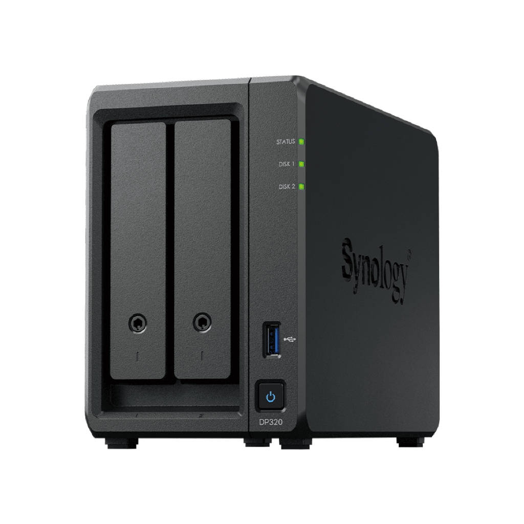 [DP320] Dispositivo de Protección de Datos Synology ActiveProtect DP320 | 2 HDD 8 TB (RAID 1) | AMD R1600 2 Núcleos | 8 GB RAM | Protección Ransomware | Inmutabilidad y WORM | Copia de Seguridad y Recuperación Flexible | Compatibilidad