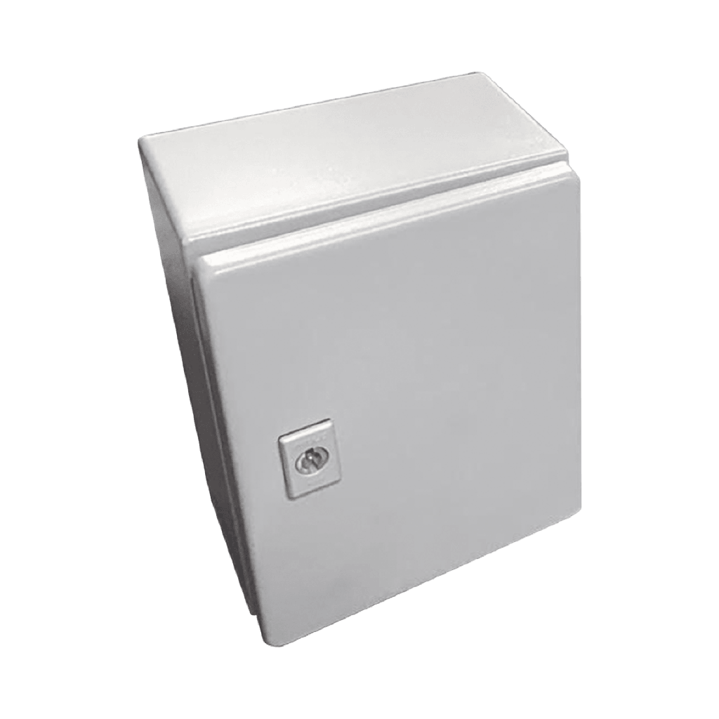 Gabinete de Acero, Nema 4 -IP 66 de 50 x 50 x 30 cm con Platina y certificado UL.