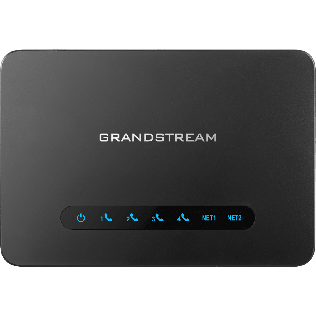 [HT-814-V2] Gateway VoIP con Router NAT / 4 Puertos FXS (Conectar Teléfono Análogo) / Router NAT Gigabit Integrado / Cifrado AES Reforzado / Aprovisionamiento Automático / Soporta SIP y Fax T.38