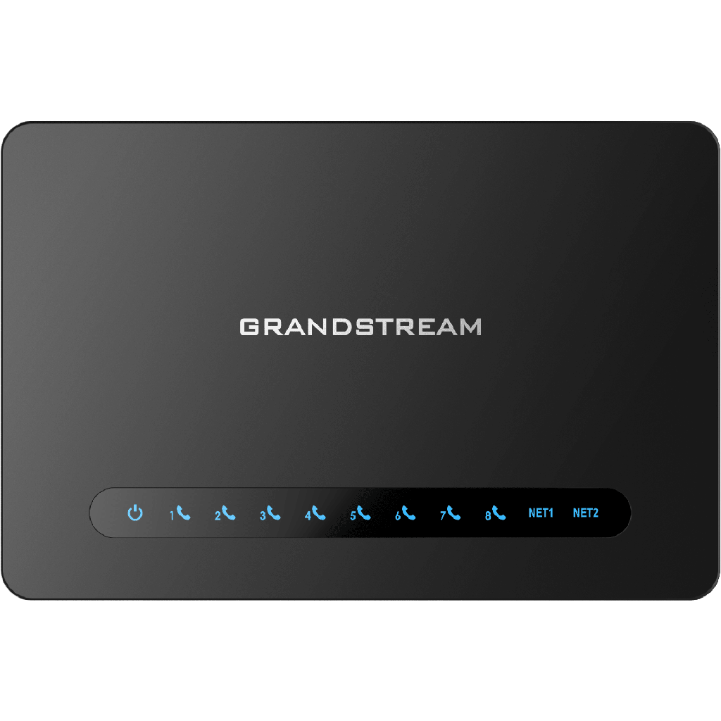 [HT-818-V2] Gateway 8 Puertos FXS (Conectar Teléfono Análogo) con Router NAT Gigabit / 2 Perfiles SIP / Cifrado AES / Conferencia de Voz 3 Participantes / Calidad de Voz HD / Fax T.38 / 2 Puertos Gigabit / Aprovisionamiento Automatizado TR069