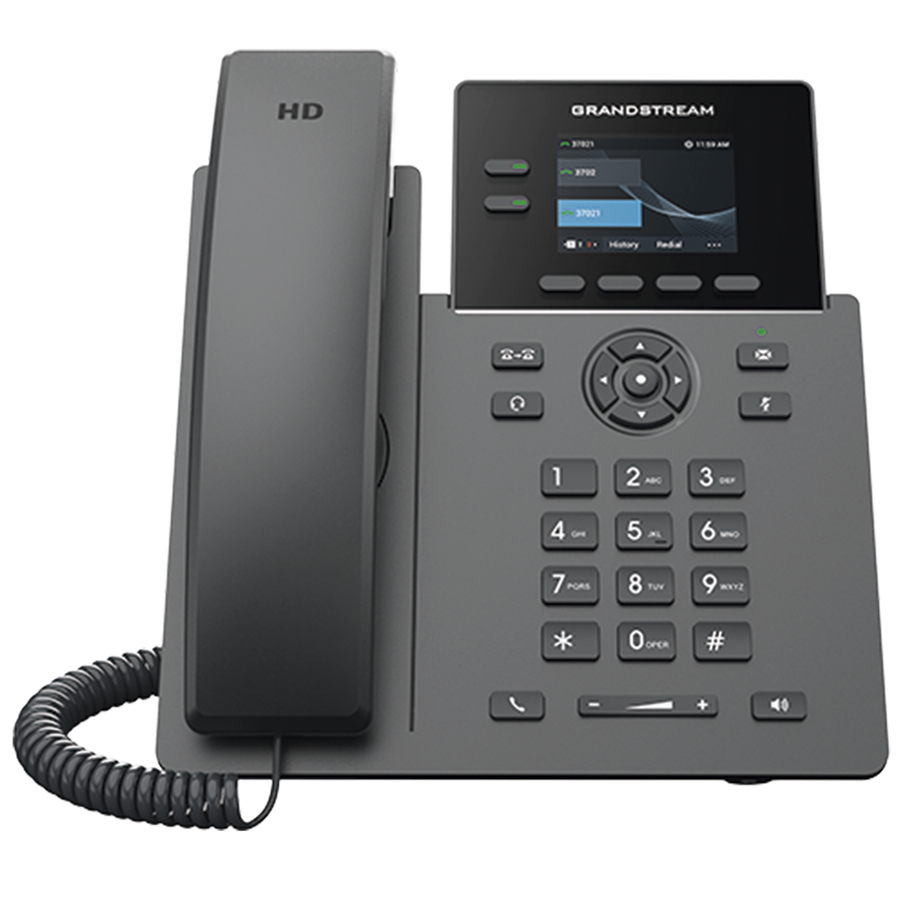 [GRP2610P] TELÉFONO IP POE GRADO OPERADOR DE 2 LÍNEAS / PANTALLA LCD TFT 2.4 PULGADAS COLOR / 8 BOTONES VIRTUALES MULTIUSO / SEGURIDAD CARRIER-GRADE / COMPATIBLE CON GDMS / AUDIO HD / CONFERENCIAS DE AUDIO 5 VÍAS