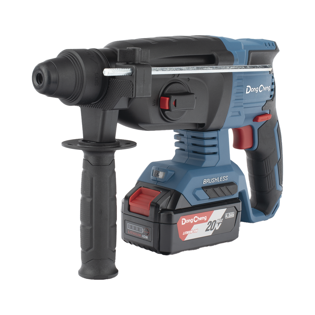 [DCZ-C0424-EM] Martillo perforador inalámbrico SDS-PLUS, Incluye 2 Baterías 20V, 4.0 Ah, Cargador y Estuche