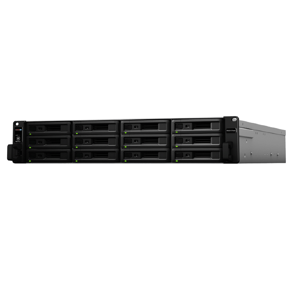 [RXD1219SAS] Unidad de Expansión Synology RXD1219sas | 12 Receptáculos SAS | Diseño Modularizado | Fuentes de Alimentación Redundantes | Conectividad Mini-SAS HD.