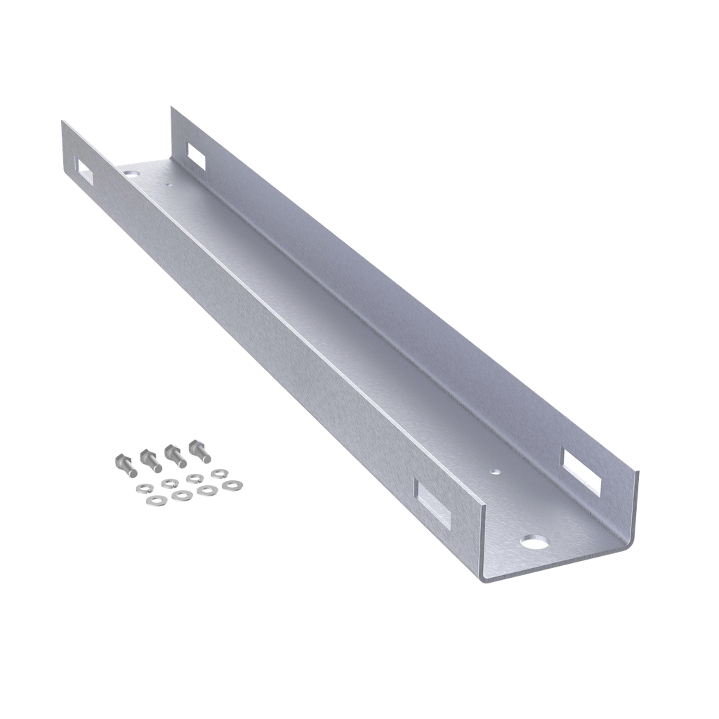 Montaje de Poste Para Gabinetes OSP ComLine de 1200 mm de alto (25 UR), De Aluminio, Color Negro