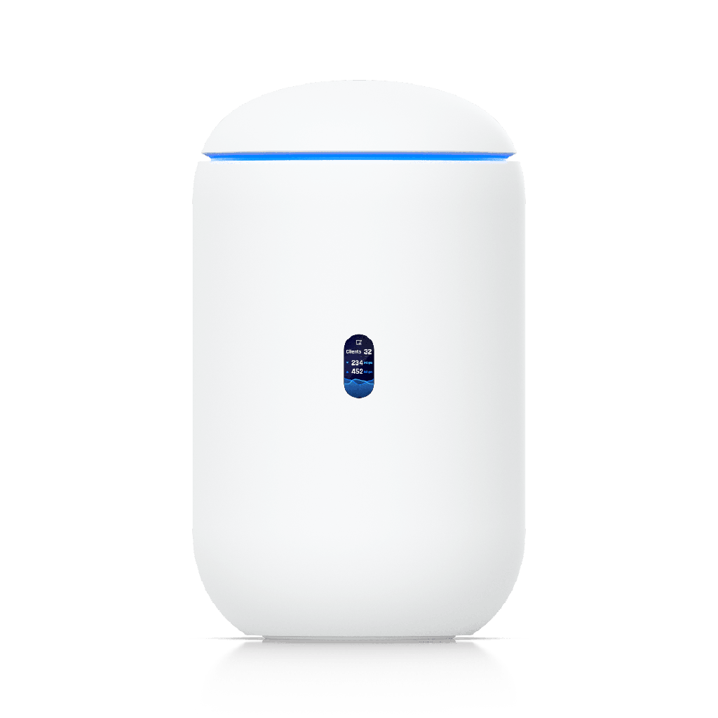 Dream Router 7 Cloud Gateway de 10G de Escritorio con WiFi 7 Integrado, Switch de 4 Puertos, Almacenamiento microSD y Compatibilidad Total con Full Stack UniFi