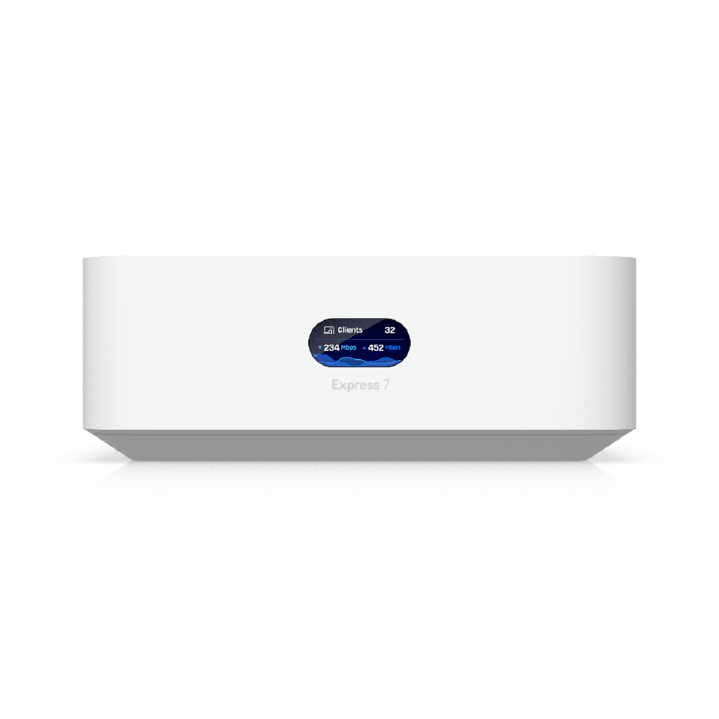 UniFi Express UX7 Cloud Gateway Compacto con WiFi 7, Ejecuta UniFi Network, Alimenta una Red Completa o Funciona como Punto de Acceso