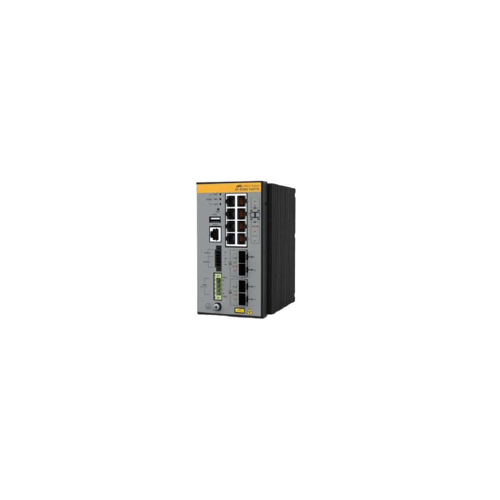 [AT-IE360-12GHX-980] Switch Industrial de Alto Desempeño | 8 GE PoE++ | 2 SFP | 2 SFP+ | Hi-PoE y TAA