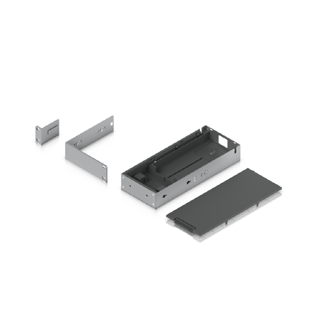 Kit para instalar en rack switches USW-PRO-MAX-16-POE o USW-PRO-MAX-16, 1UR, con base para fuente de alimentación y cable