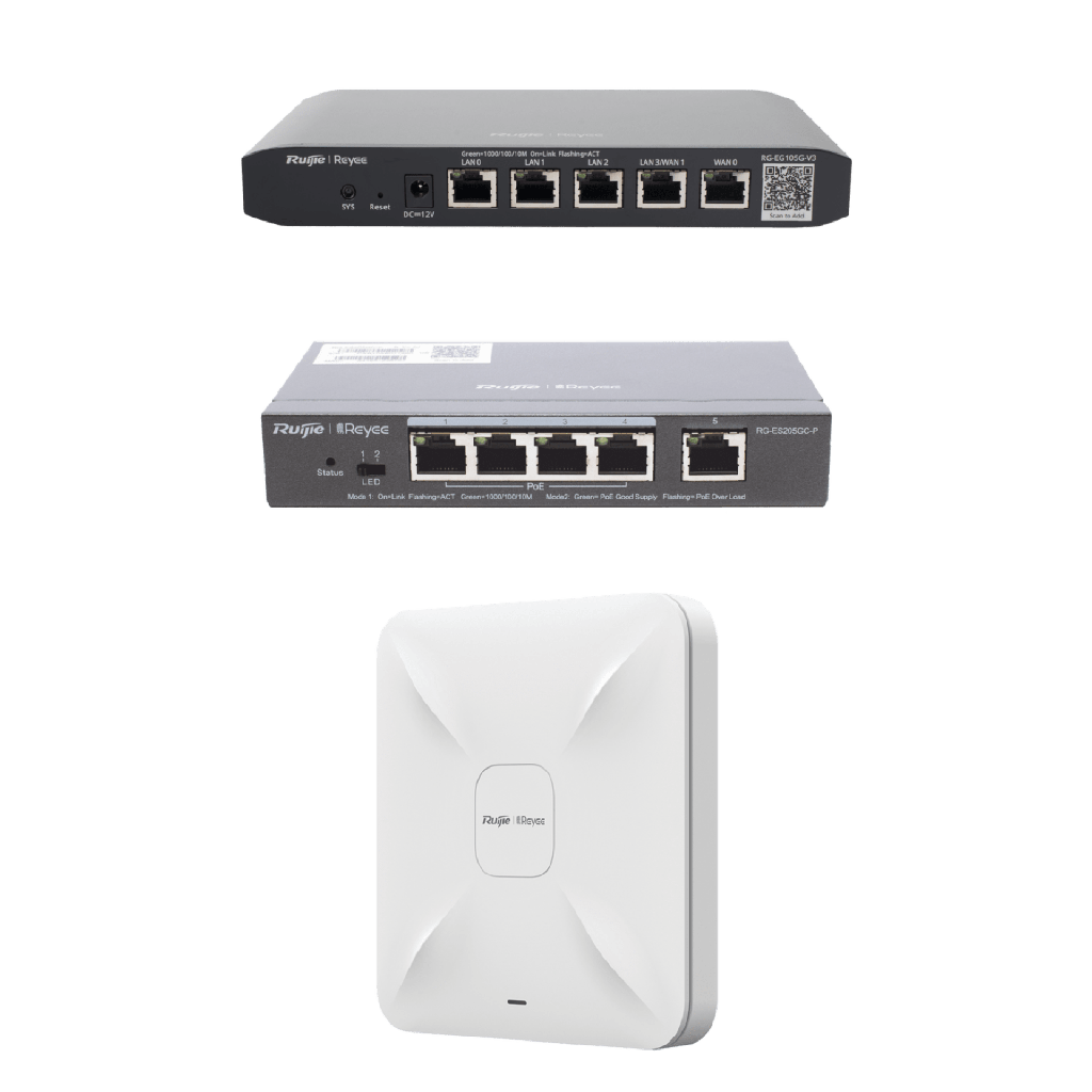 Equipos Ruijie DEMO Ideal para Probar Integraciones de Redes y WiFi 5 con CCTV