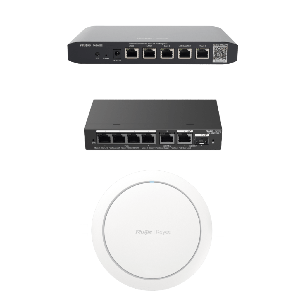 Equipos Ruijie DEMO Ideal para Probar Integraciones de Redes y WiFi 6 con CCTV