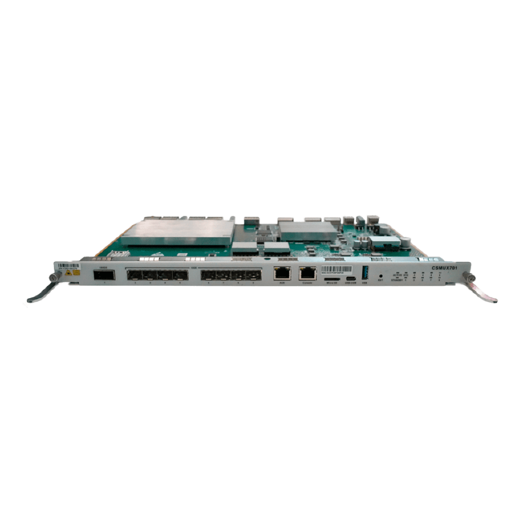 [CSMUX701] Tarjeta de Control y Uplink para OLT V-SOL V5600-X7 / 4 Puertos SFP+ (1/10G) / 1 Puerto QSFP28 (40GE/50GE/100GE) / 1 Puerto AUX