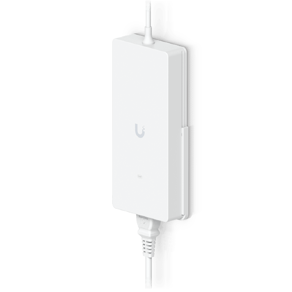 Adaptador de Corriente AC 210W / Entrada 100-240V AC / Salida 54V DC / Compatible con Switches PoE UniFi / Montaje en Pared / Cable AC 1.5m / Compatible con Switches UniFi Ultra, Pro Max 16 POE, y Flex 2.5G 8 POE