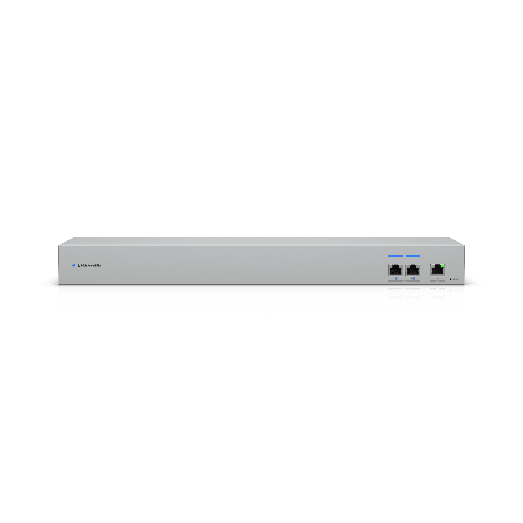UniFi USW-WAN ? Switch WAN Capa 2 con 3 Puertos RJ45 10 GbE y 1 Puerto RJ45 GbE y Alimentación CA Redundante para Alta Disponibilidad con UniFi Gateways en Modo Shadow (Rack 1U)