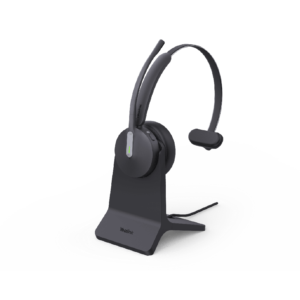 Diadema Bluetooth de Yealink BH70 Mono Con Certificación Microsoft Teams y Base de Carga