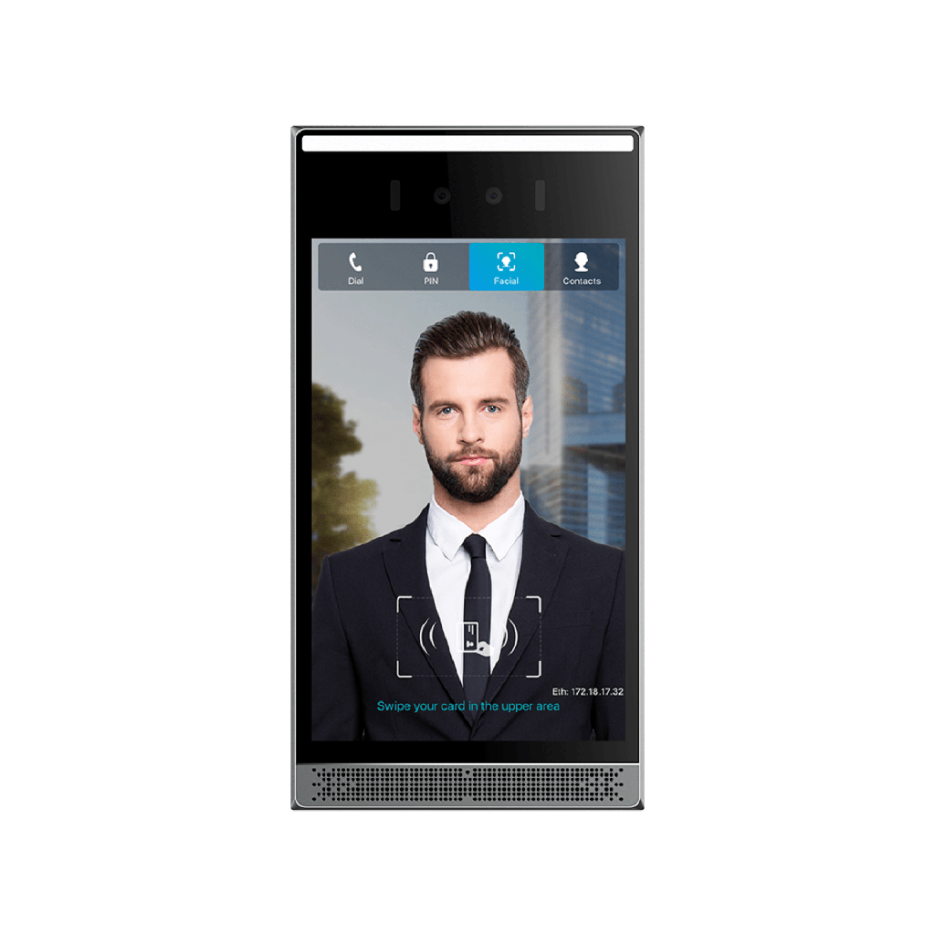 [I68] Videoportero IP SIP con Reconocimiento Facial, 8 IPS, 10,000 rostros, anti-suplantación, IP66/IK07, PoE