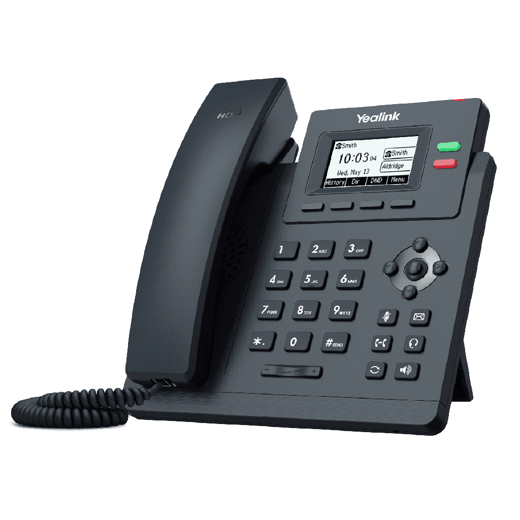[SIP-T31P] Teléfono IP Empresarial Yealink SIP T30P con 2 Líneas SIP y Conferencia de hasta 5 Participantes