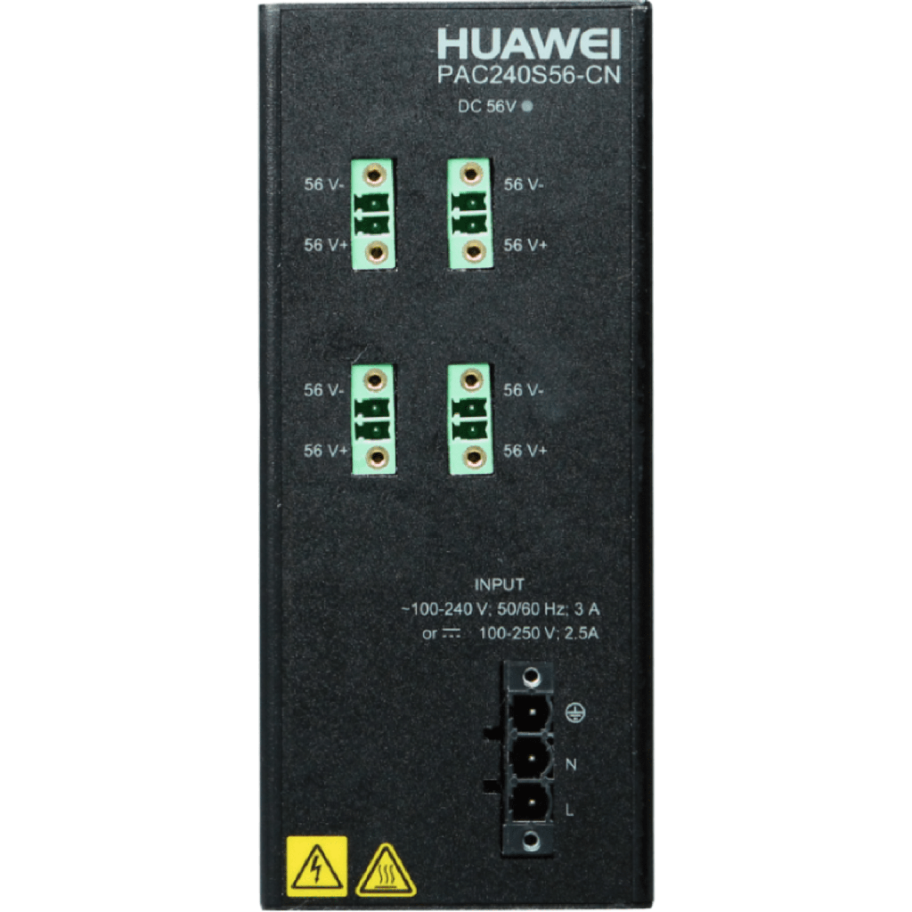 [PAC240S56-CN] Fuente de alimentación para Riel DIN / Entrada 100-240 VCA / Salida 56 VCD / 240 W / Para Switch S210I-8P4SX
