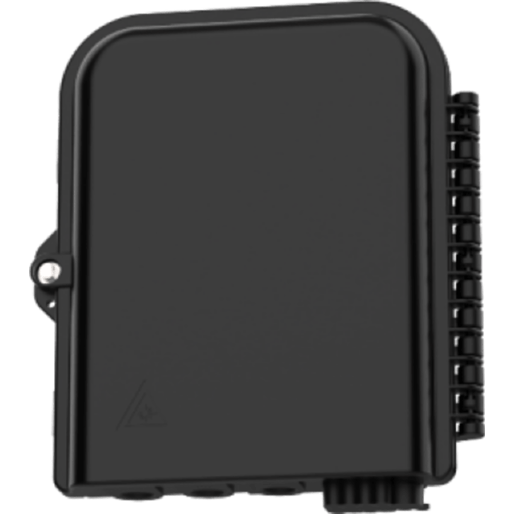 Cierre de Empalme para 24 fusiones de fibra óptica, Interior/Exterior, con 8 acopladores SC/APC y splitter 1x8 SC/APC Incluido, IP65, 3 Puertos para Fibra Troncal o Distribución