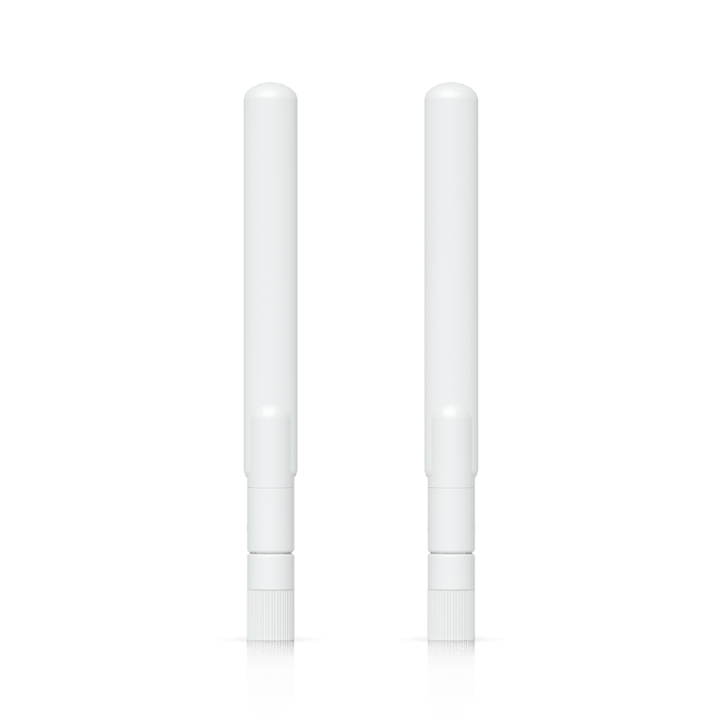 Par de Antenas Omnidireccionales Ideales para el UK-Ultra. Incluye dos Antenas de Doble Banda con 3 dBi en 2.4 GHz y 4 dBi en 5 GHz