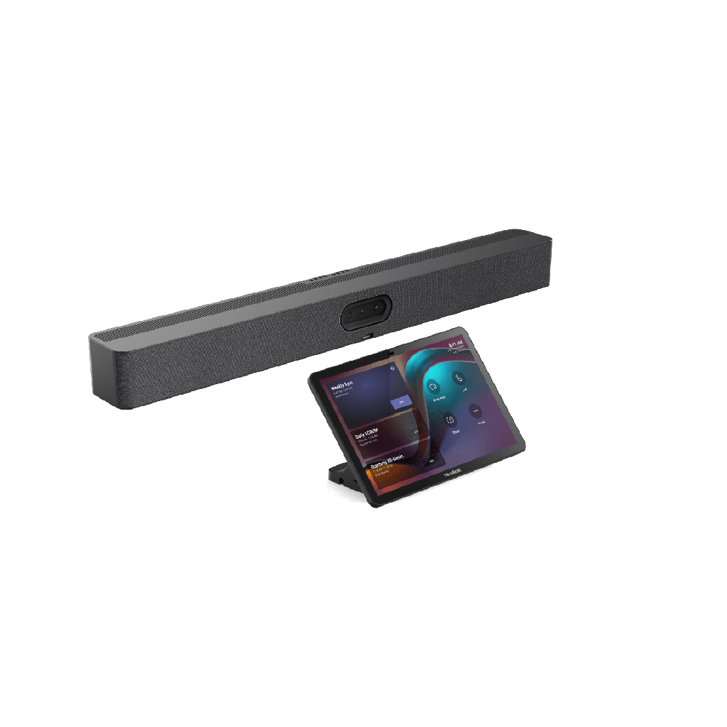 [A50-031] Barra de Videoconferencia Yealink A50 con IA y Consola Táctil CTP25, Todo en Uno para Salas Medianas y Grandes con Seguimiento Automático del Hablante