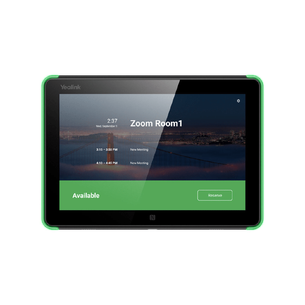 Panel Touch Para Programación De Salas De Reuniones Todo En Uno Con LED RGB De Indicadores De Estado Y Cámara Integrada De 2 MP