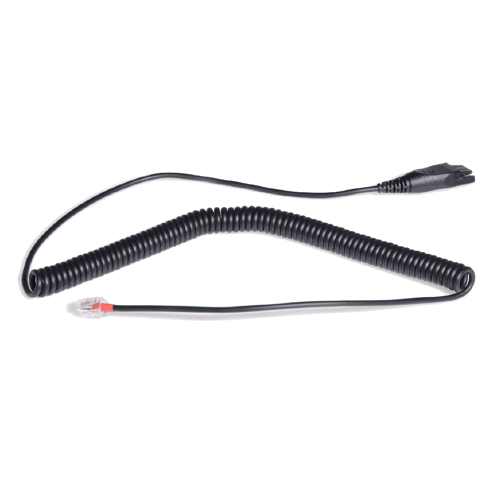 Cable QD A RJ9 de Repuesto Yealink Para Conexión De Diademas Profesionales A Teléfonos De Escritorio