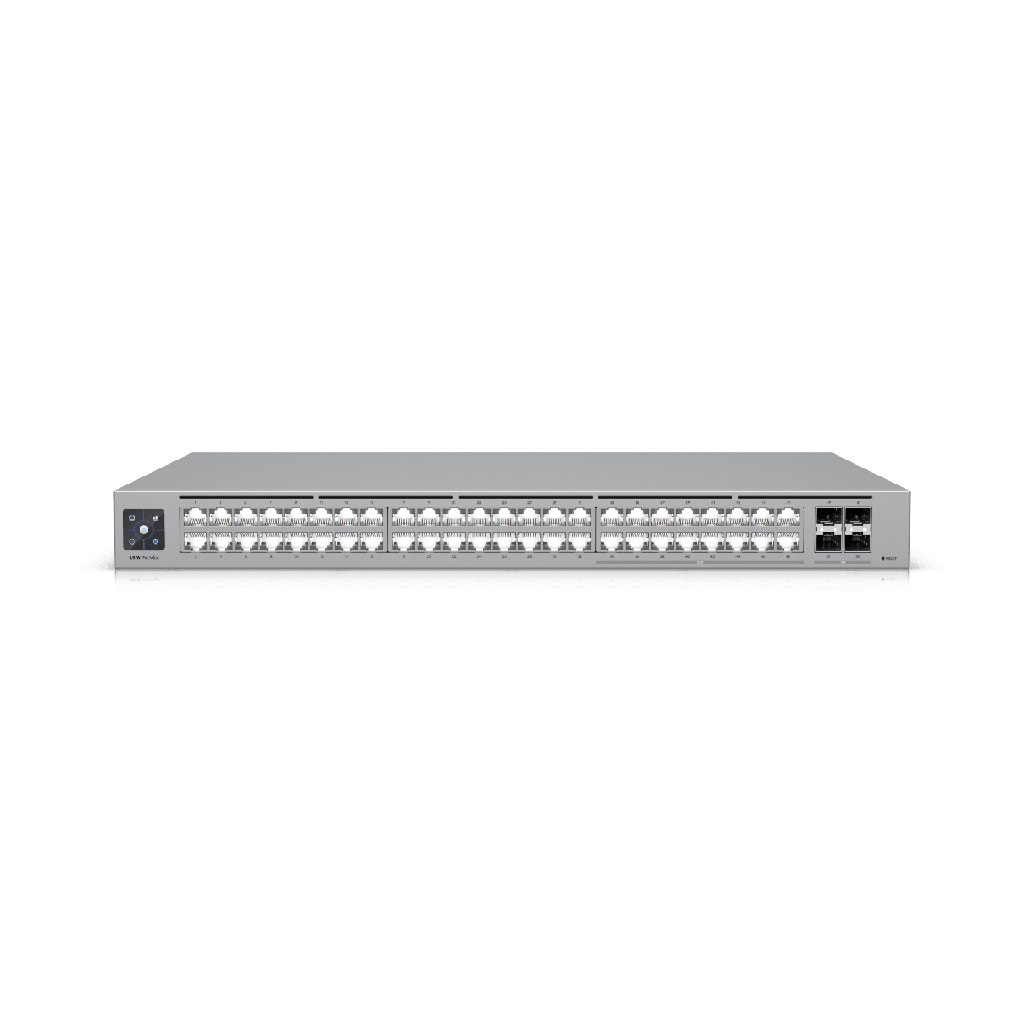 UniFi Switch Pro Max 48 ? Switch Capa 3 con 48 Puertos (16 × 2.5 GbE y 32 × 1 GbE), 4 Puertos SFP+ 10G y Pantalla Informativa Integrada