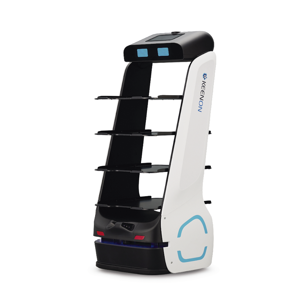 Robot para servicio de mesero o repartidor T5LB  ubicado por etiquetas en techo