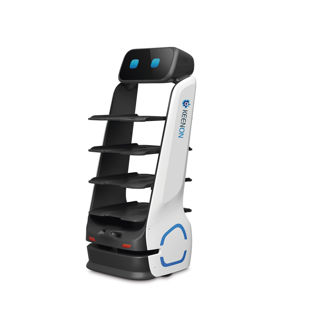 Robot Autonomo para Servicio de Meseros Ubicado por SLAM (Laser) / Mejora el Servicio al Cliente / Soporta 10 Kgs por Charola / Ideal para Restaurantes, Cafeterias, Hospitales, Salones de Eventos, Etc...